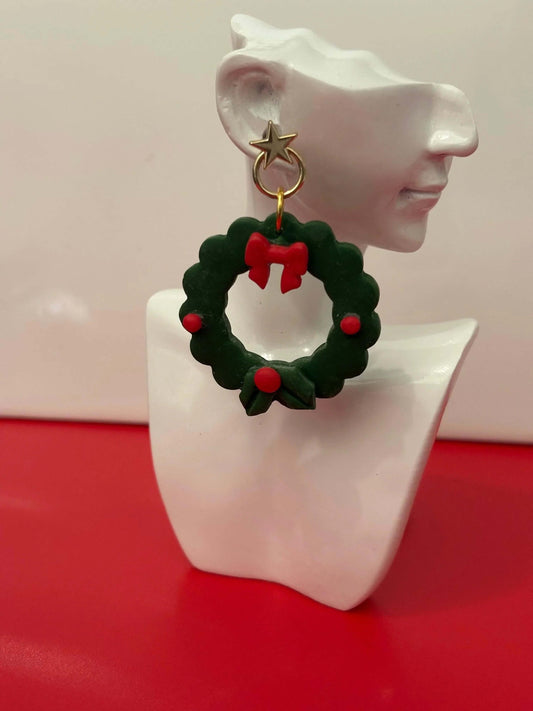 Christmas Wreath Studs