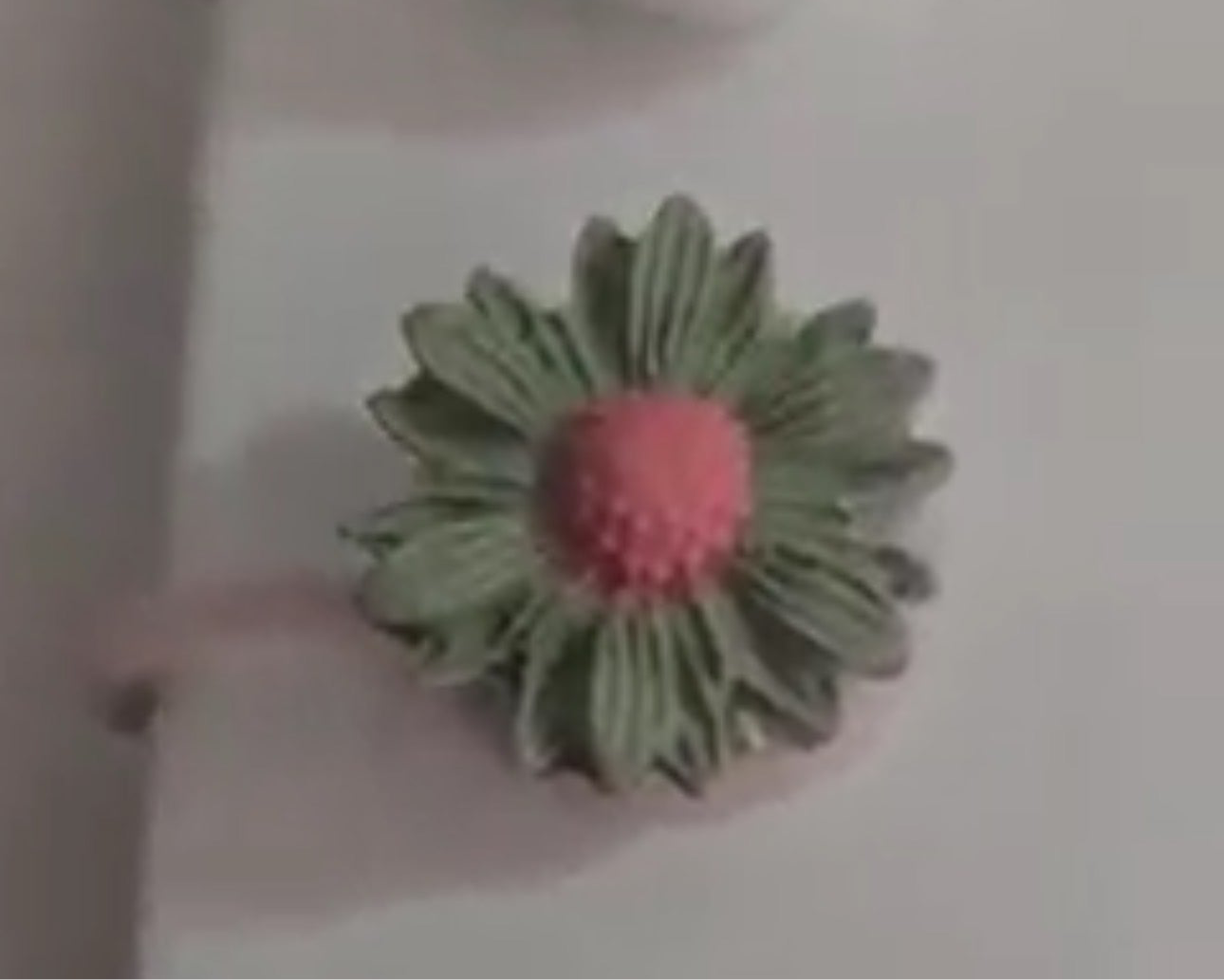 Thick Straw Cover Caps - Olive Green Sunflower with Orange Centre