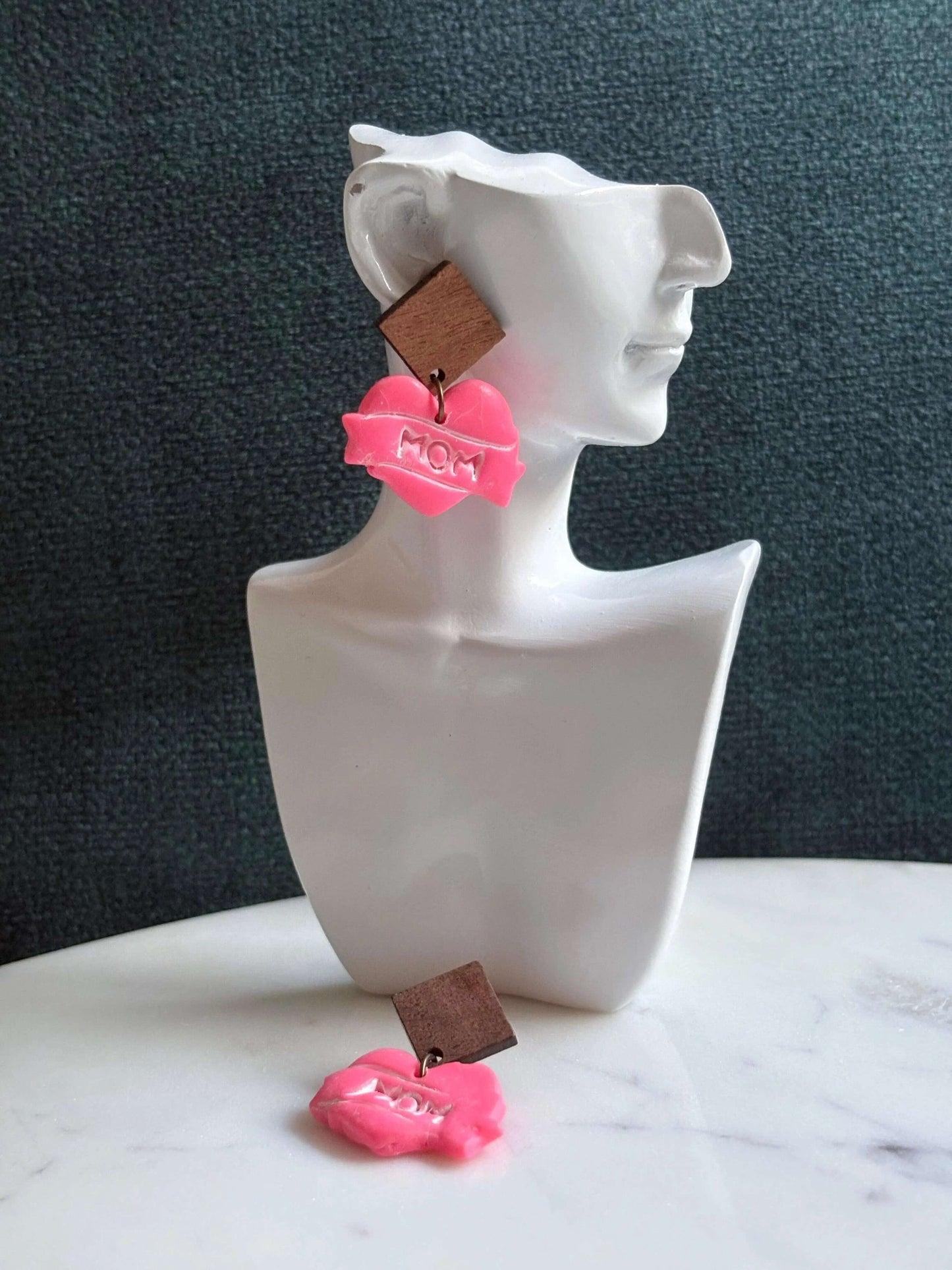 Mother’s Day – Mumma Love (Blush) - Dangle Earrings