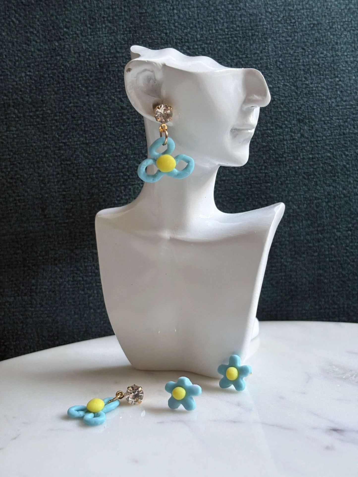 Mummy & Me – Blue Skies Bloom - Dangle Earrings