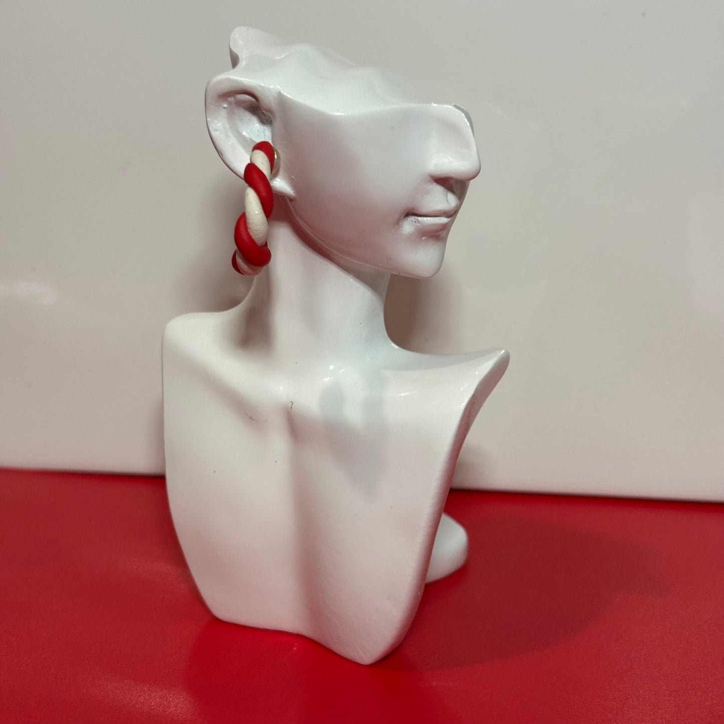 Christmas Twisted Circle Studs