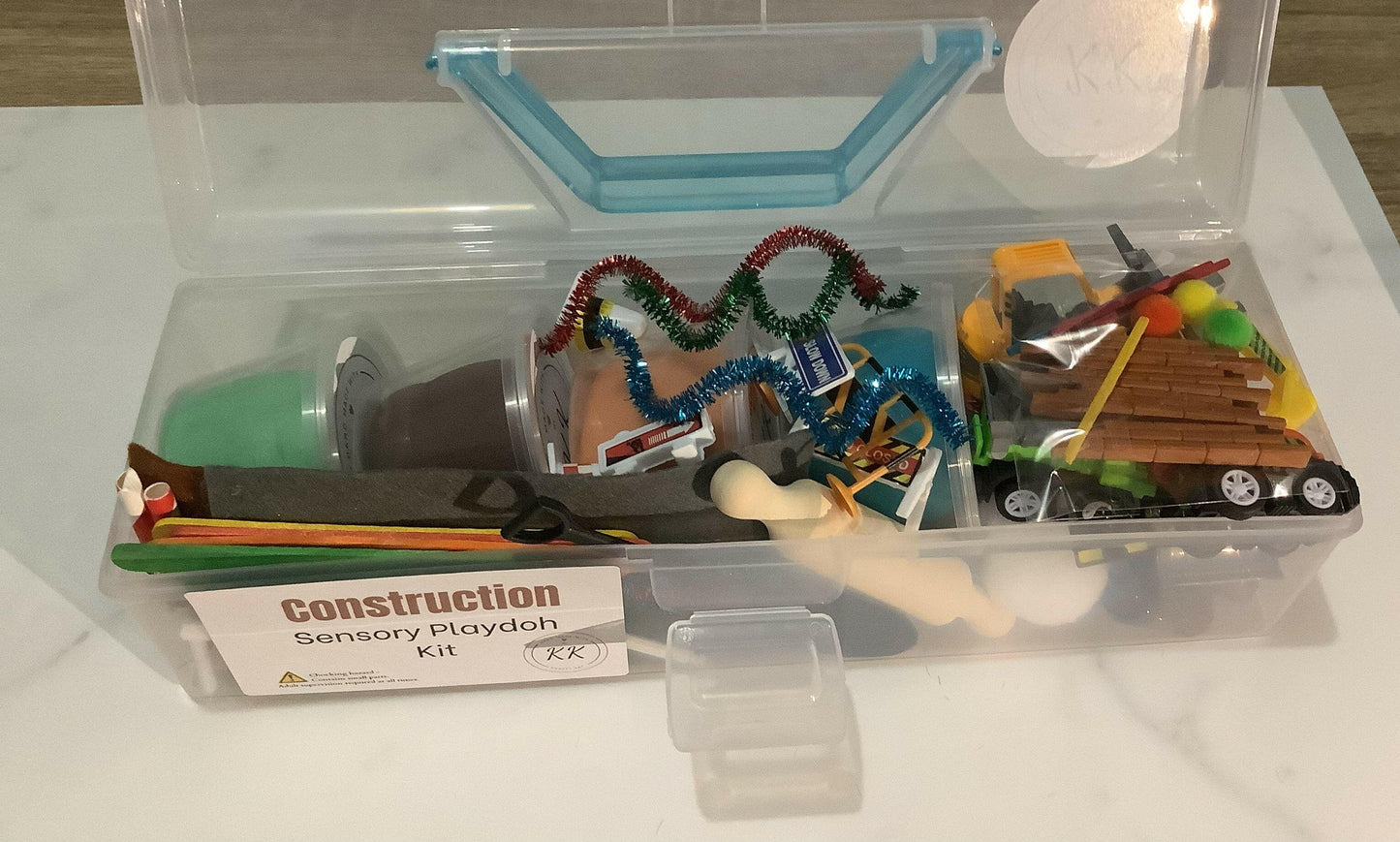 Construction Sensory Playdoh Kit - Krafty Kat