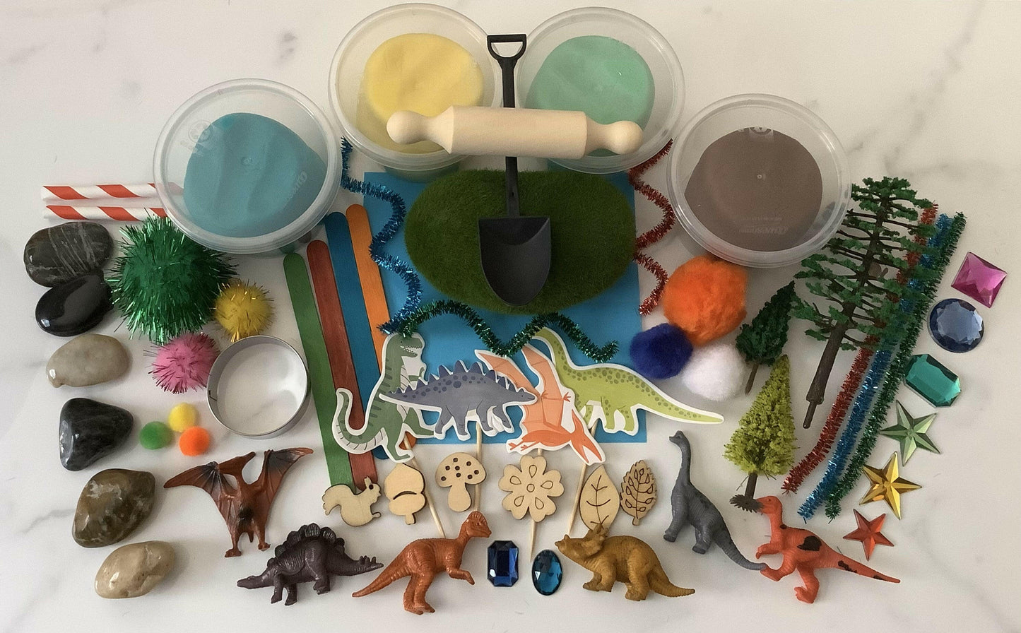 Dinosaurs Sensory Playdoh Kit - Krafty Kat