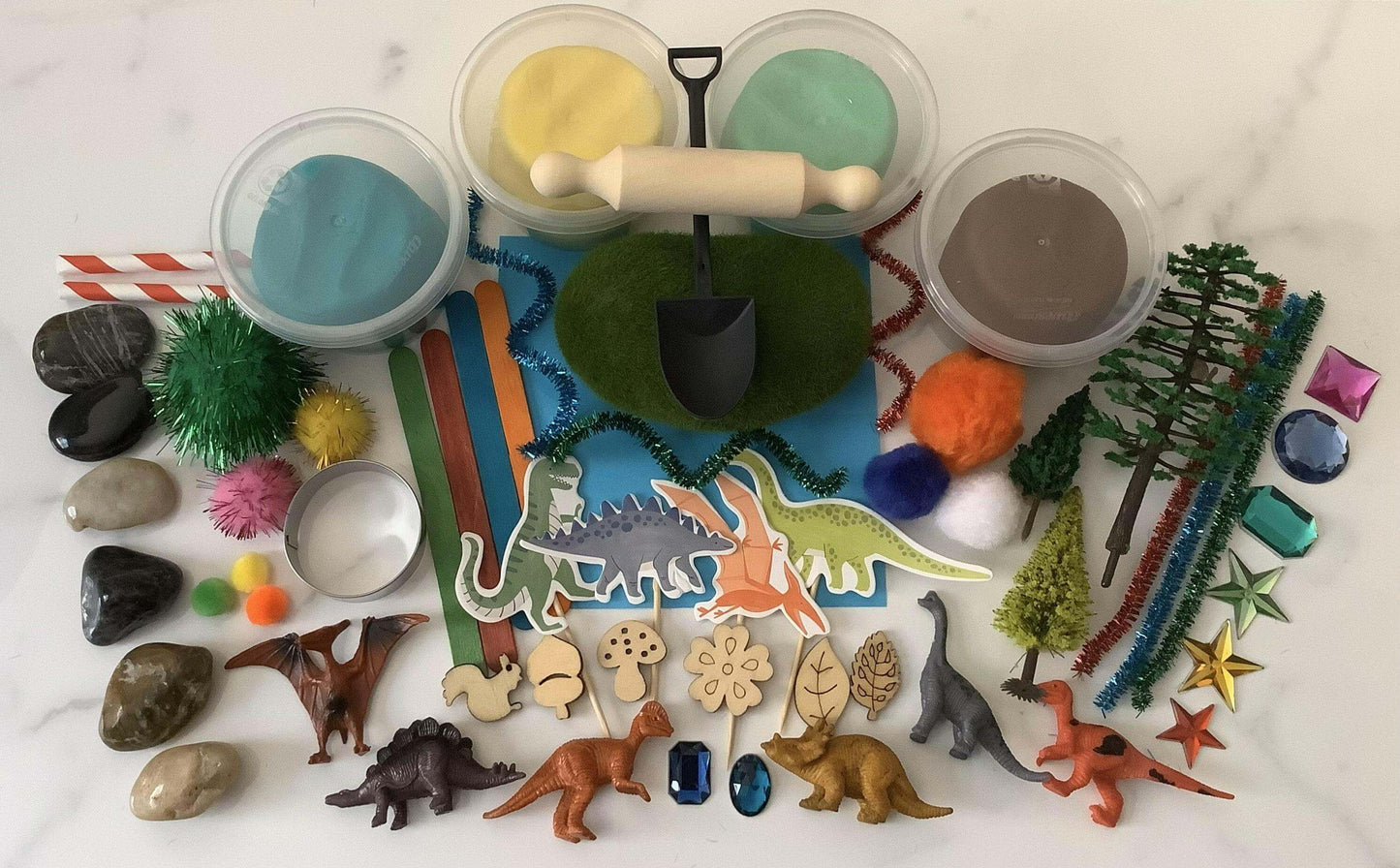 Dinosaurs Sensory Playdoh Kit - Krafty Kat
