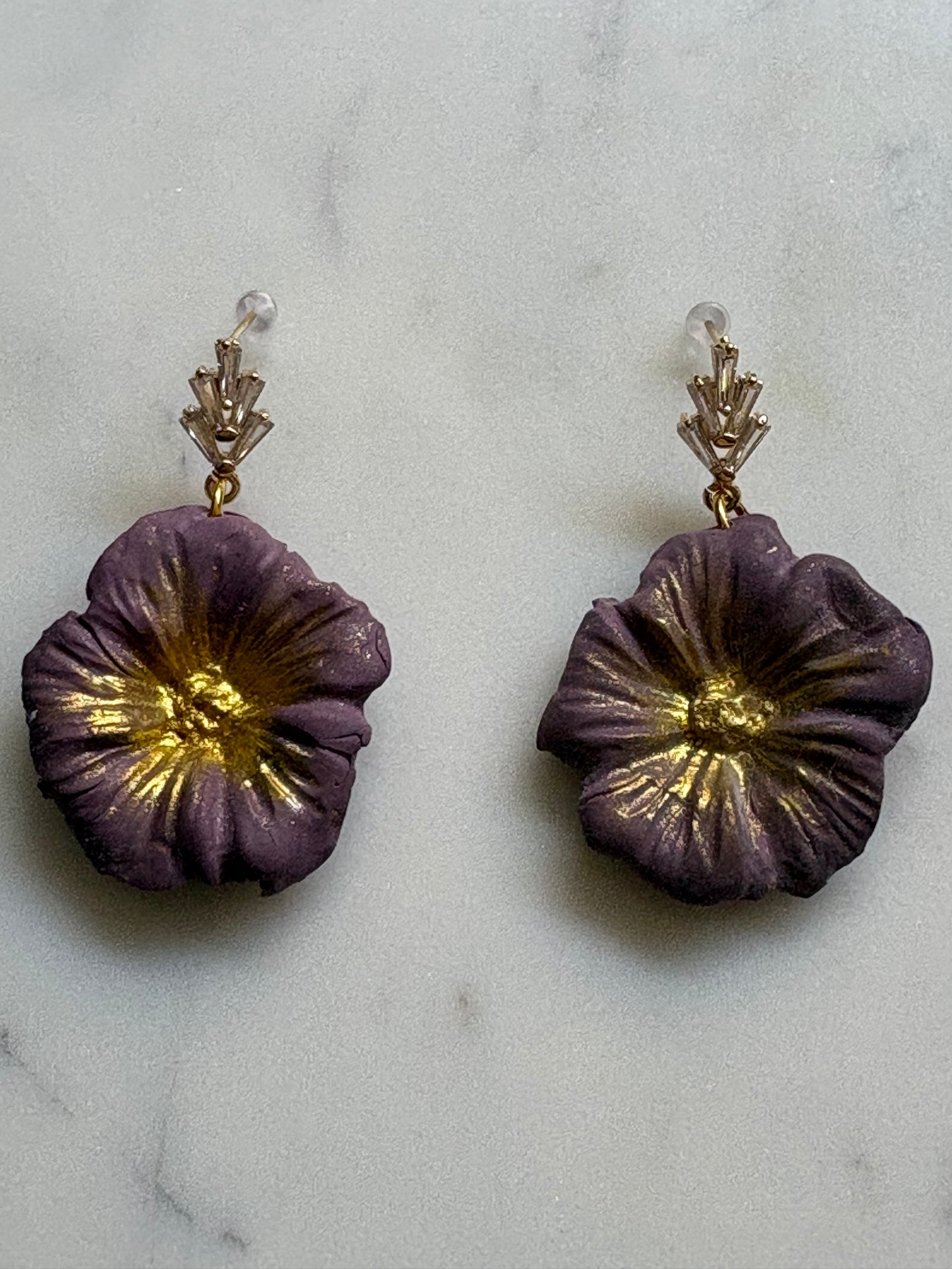 Mother’s Day – Little Bloom – Wild Flower Cluster - Crystal Stud Earrings
