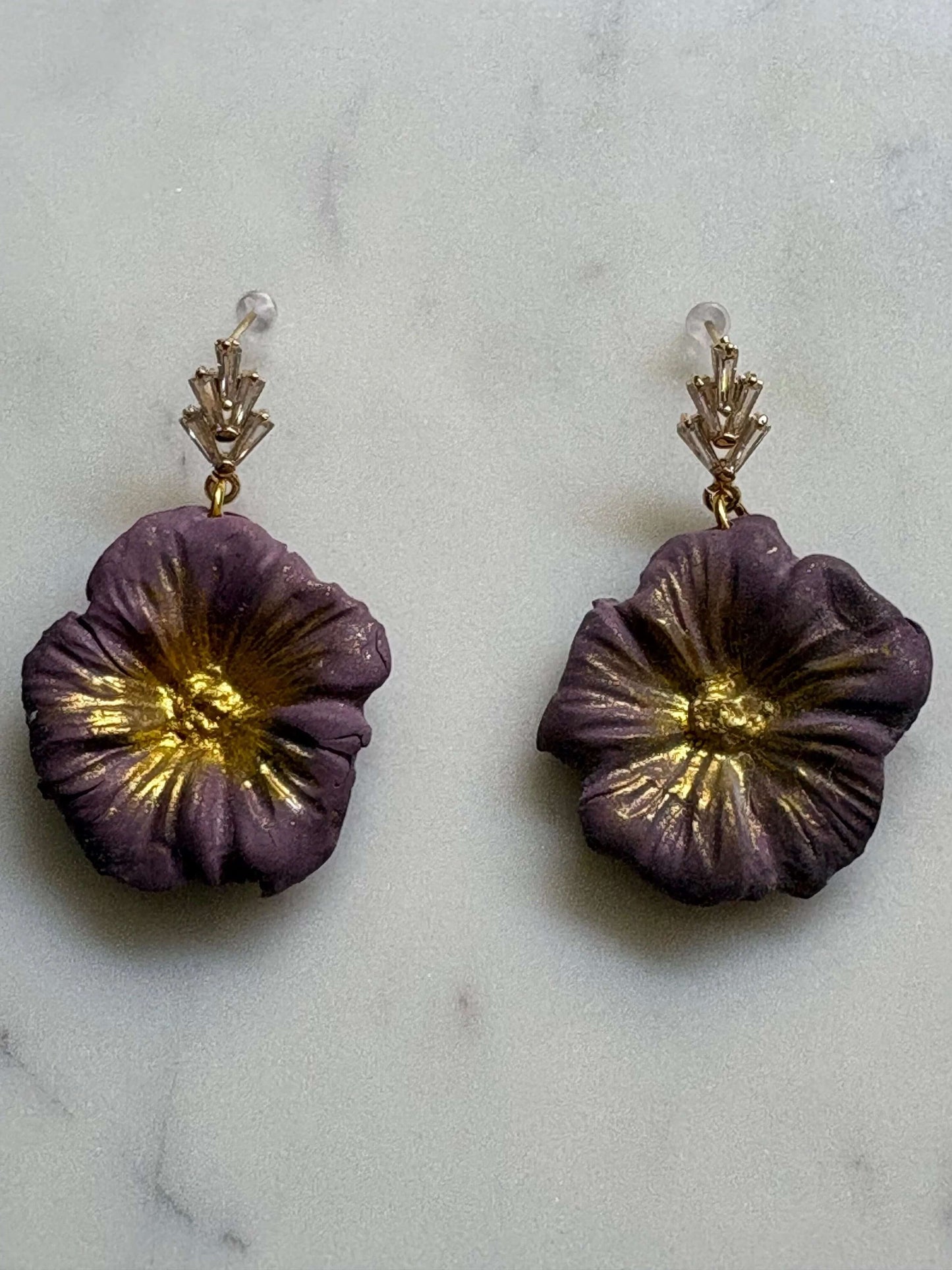 Mother’s Day – Little Bloom – Wild Flower Cluster - Crystal Stud Earrings