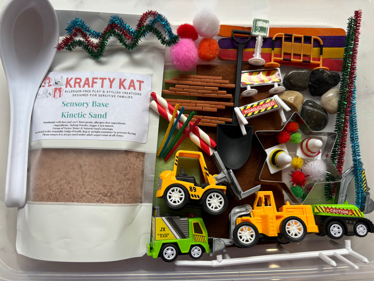 Construction Sensory Sand Kit