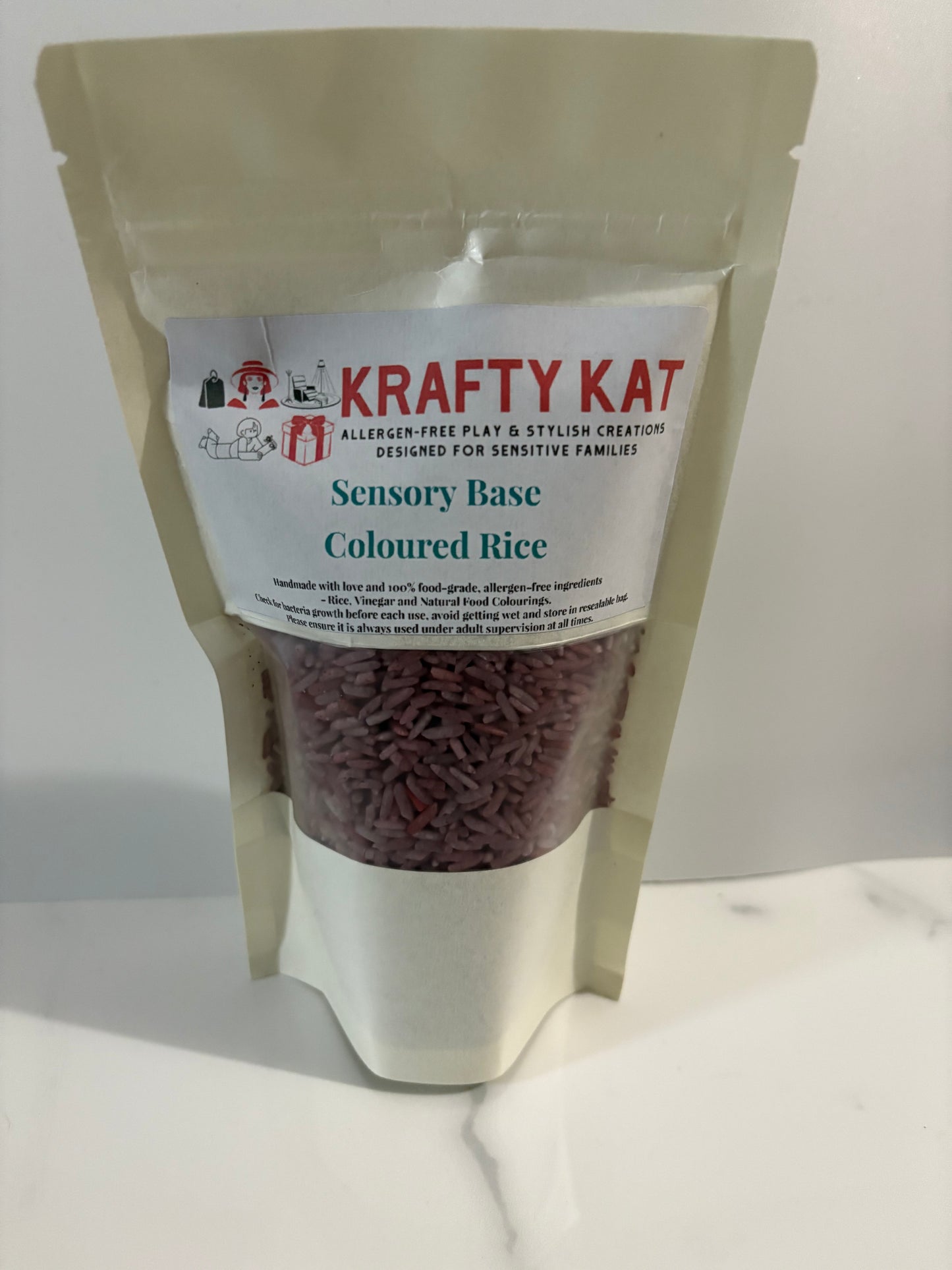 Purple Coloured Rice Bag