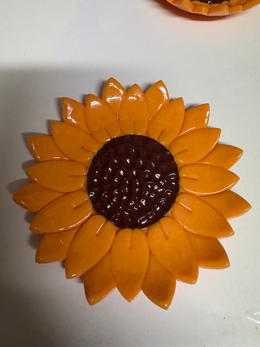 Sunflower Flat Trinket Tray