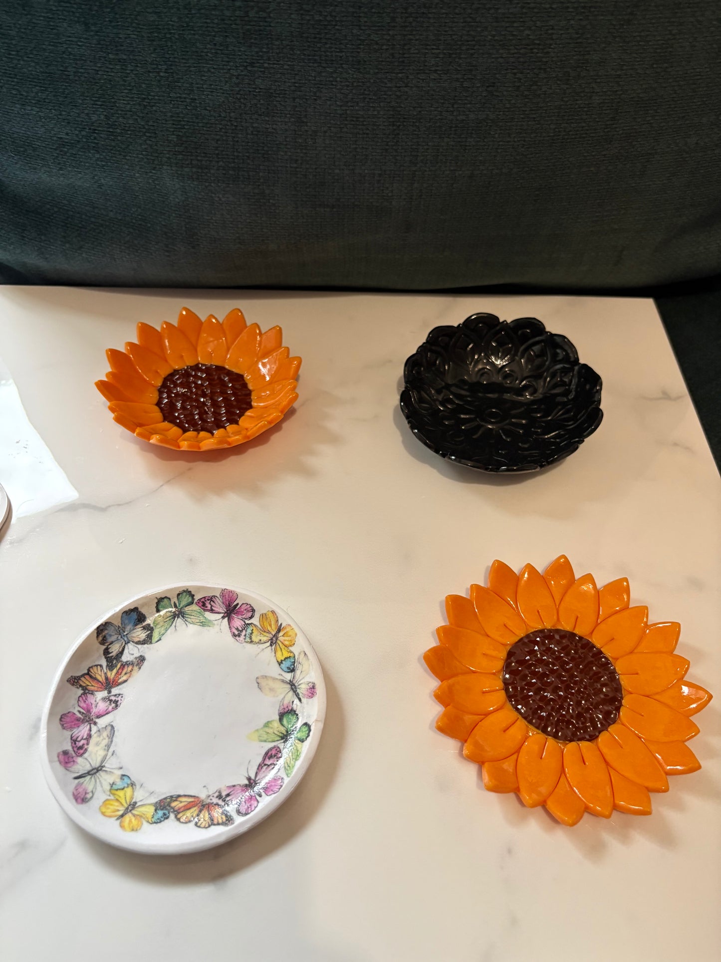 Black Mandala Trinket Tray
