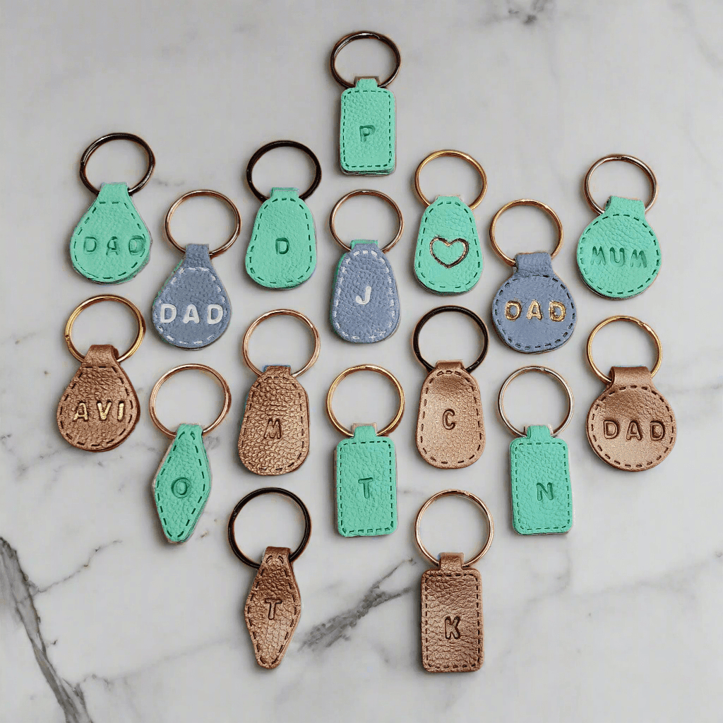 Leather-Look Keyrings - Krafty Kat