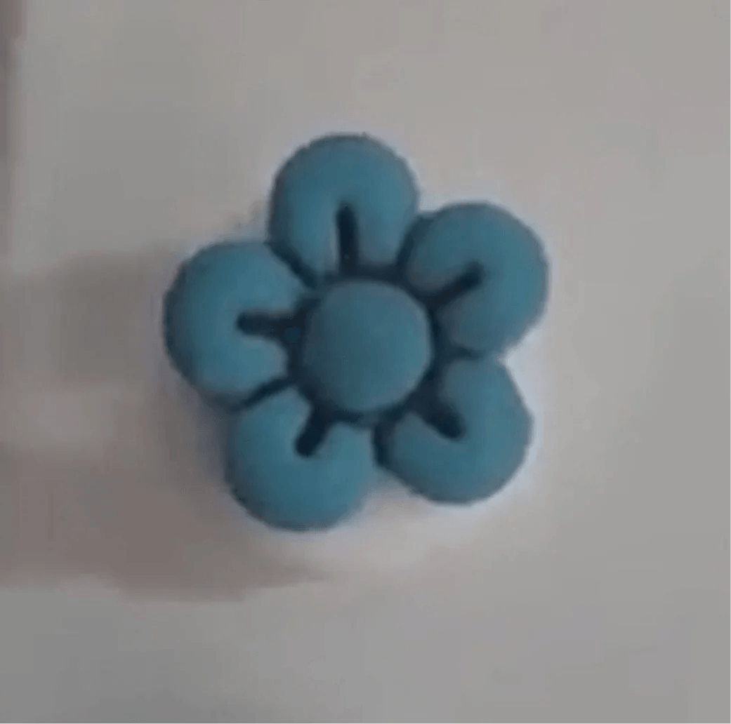 Teal Blue Daisy Thick Straw Cover Cap - Krafty Kat