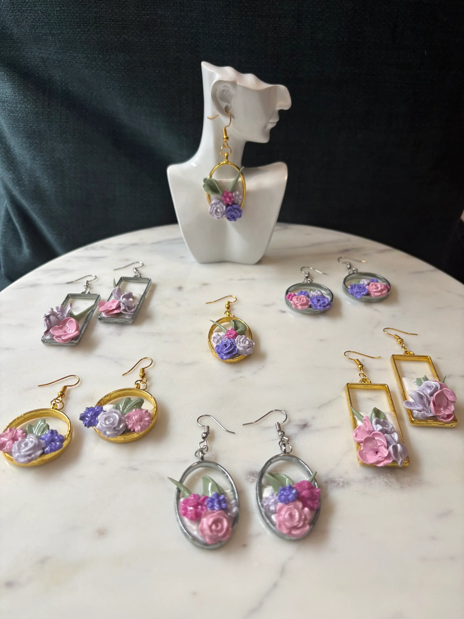 The entire Mother’s Day Floral Collection Earrings