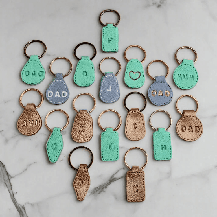 Krafty Kat's Leather-Look Keyrings - Krafty Kat