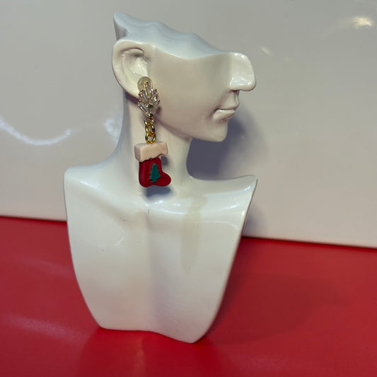 Christmas Stocking Earring