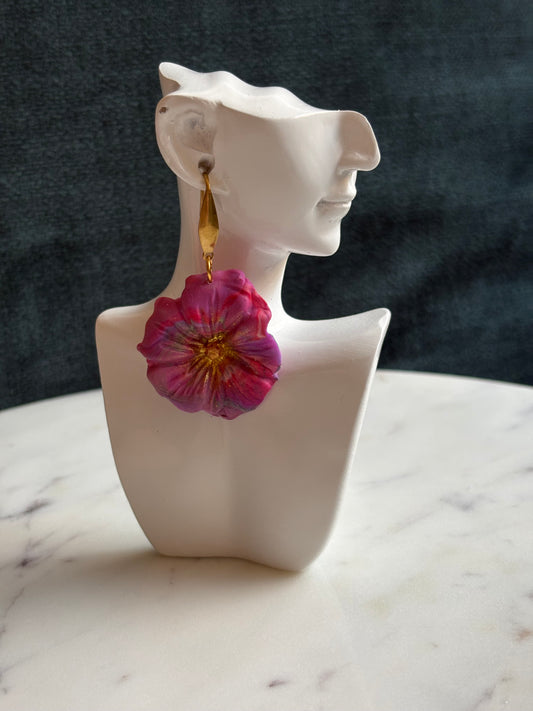 Mother’s Day – Wildfire Dream – Golden Cluster - Gold Teardrop Dangle Hook Earrings