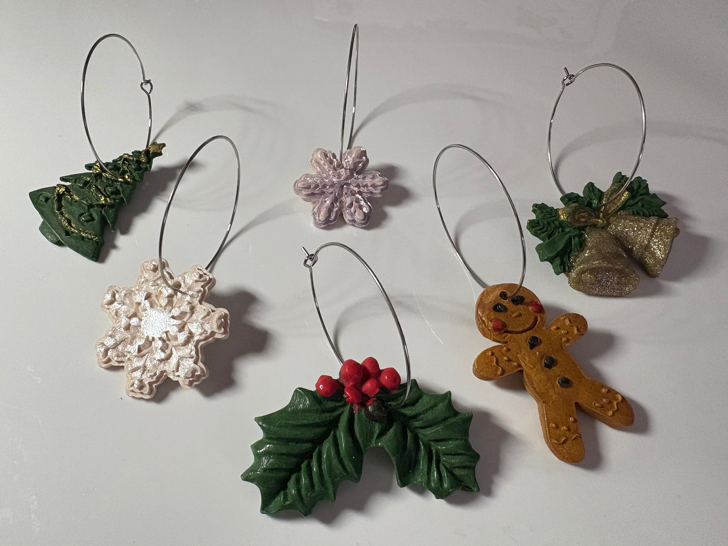 Classic Christmas Glass Charms