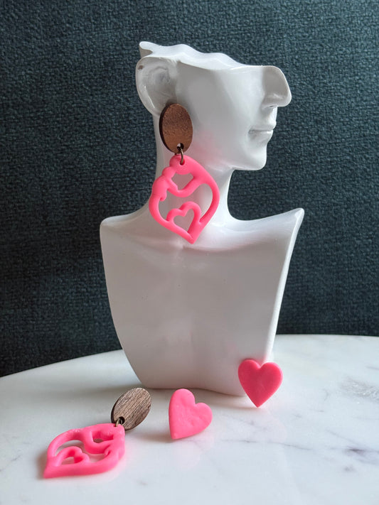 Mummy & Me – Bubblegum Love - Dangle  Earrings