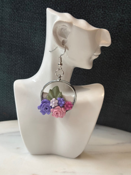 Mother’s Day – Bloom Drop – Secret Garden - Silver Dangle Earrings