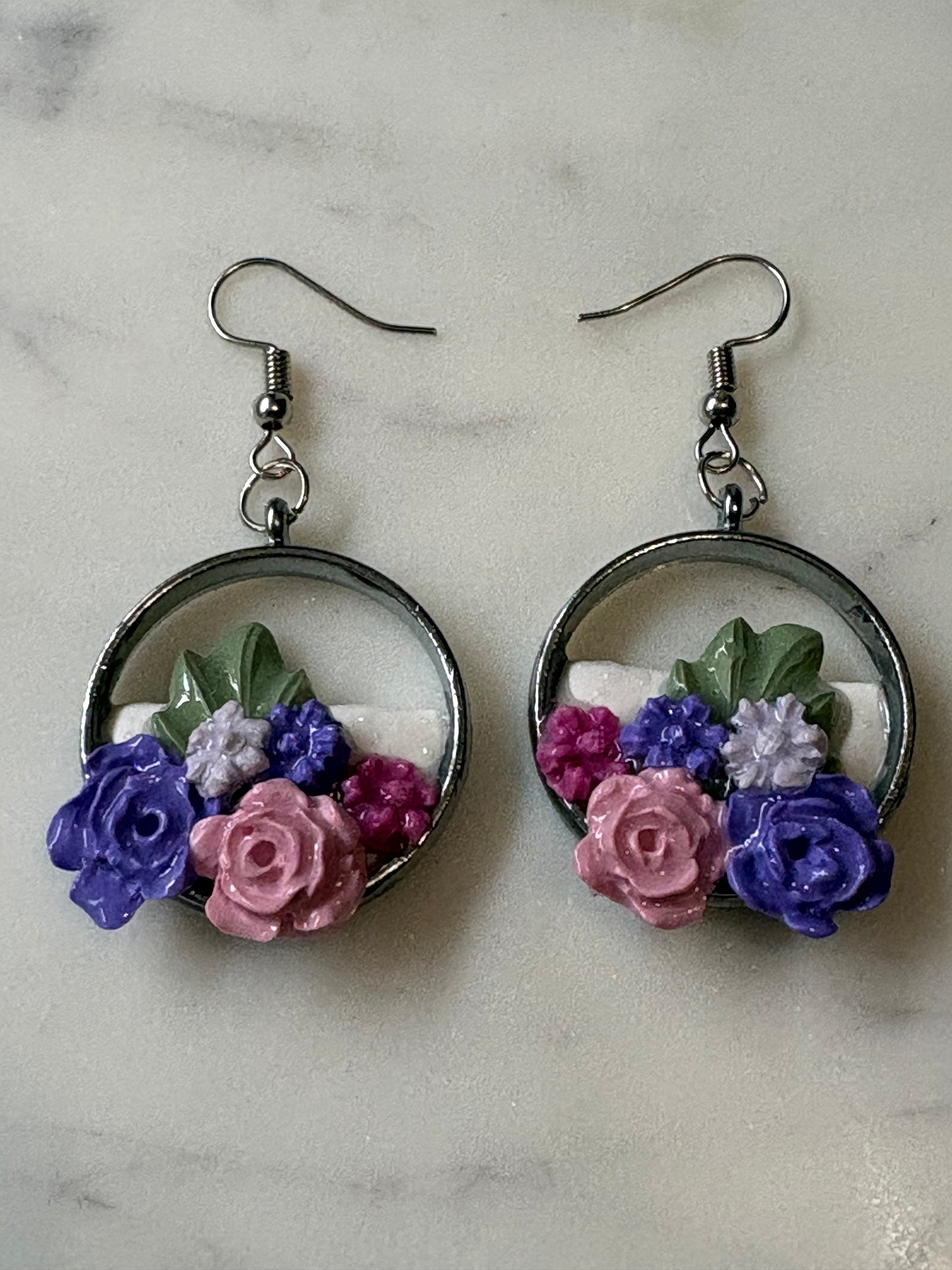 Mother’s Day – Bloom Drop – Secret Garden - Silver Dangle Earrings