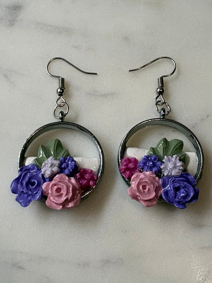 Mother’s Day – Bloom Drop – Secret Garden - Silver Dangle Earrings