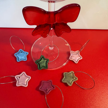 Sparkling Stars Glass Charms