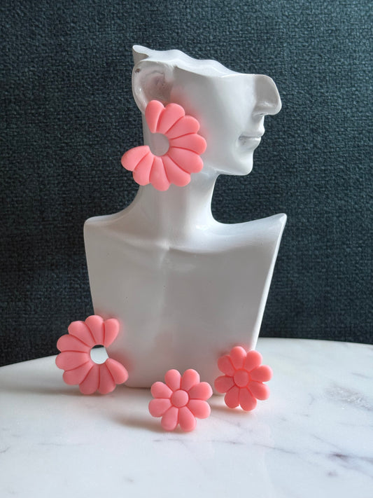 Mummy & Me – Rosy Bloom - Stud Earrings
