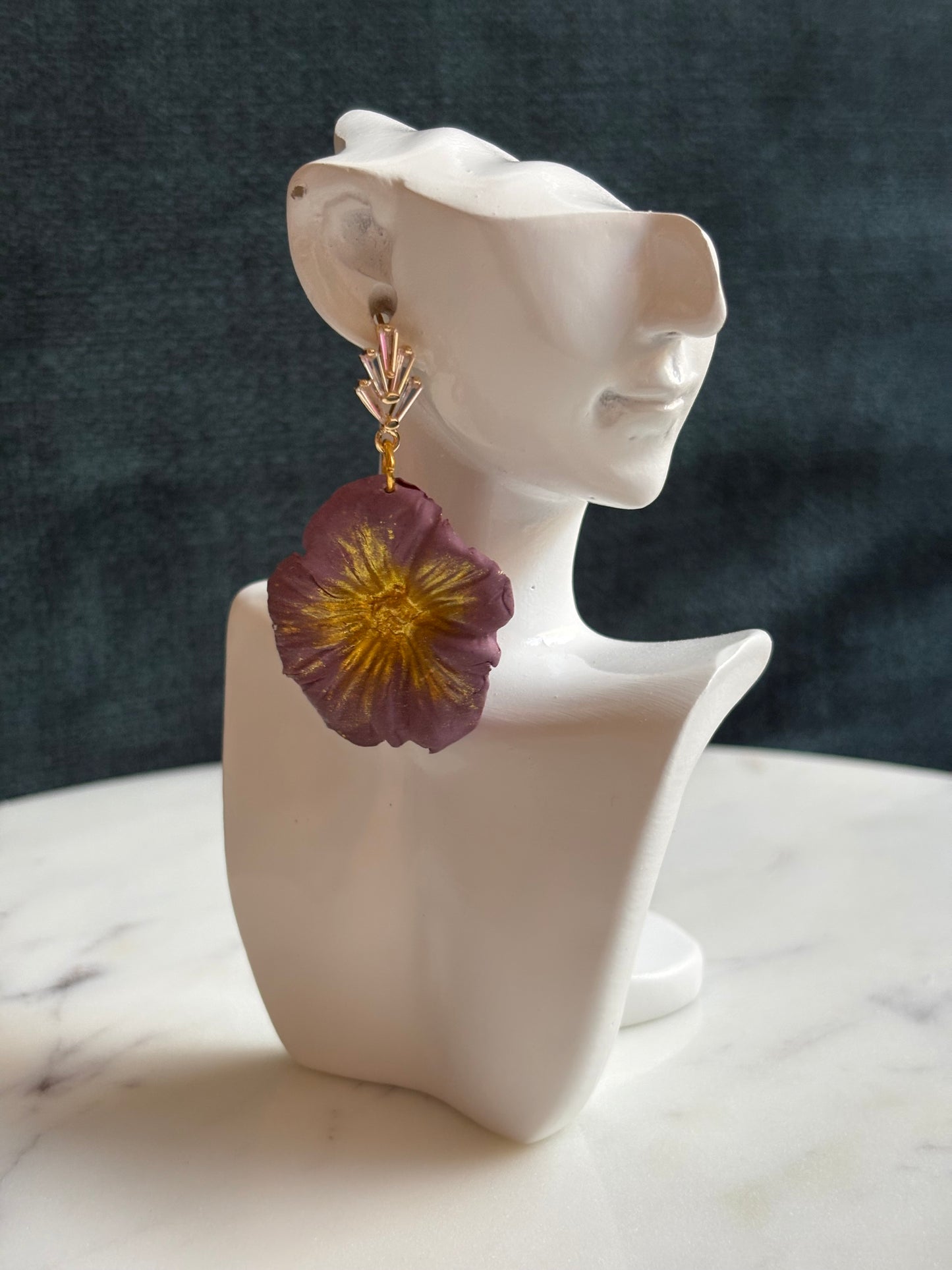 Mother’s Day – Little Bloom – Wild Flower Cluster - Crystal Stud Earrings