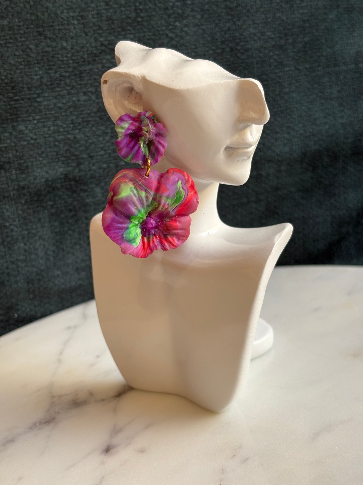 Mummy & Me – Wildfire Dream - Dangle Stud Earrings