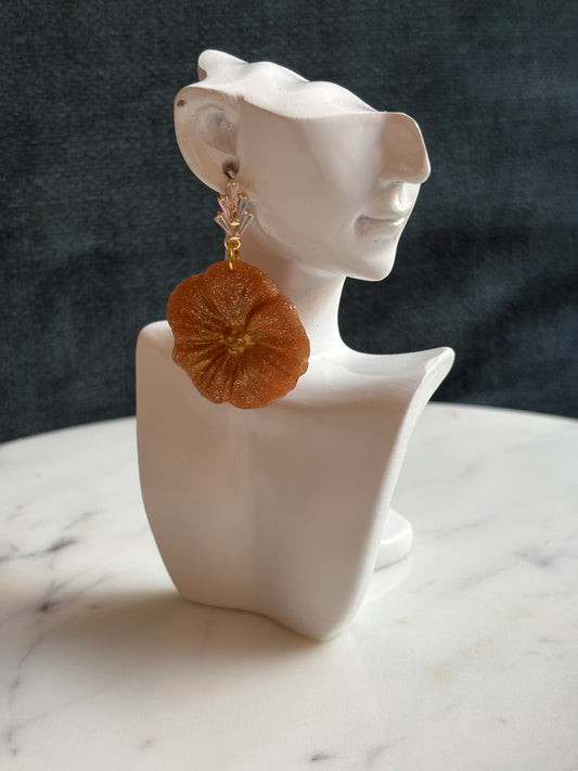 Mother’s Day – Little Bloom – Golden Cluster - Crystal Stud Earrings
