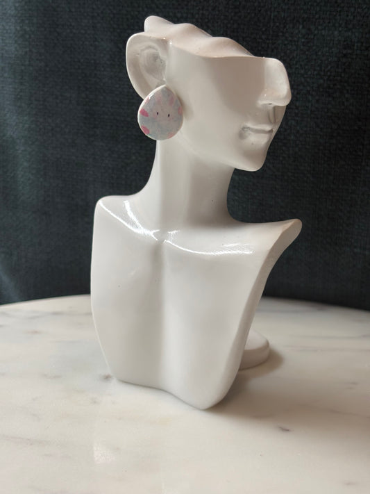 Easter Transfer Teardrop Stud