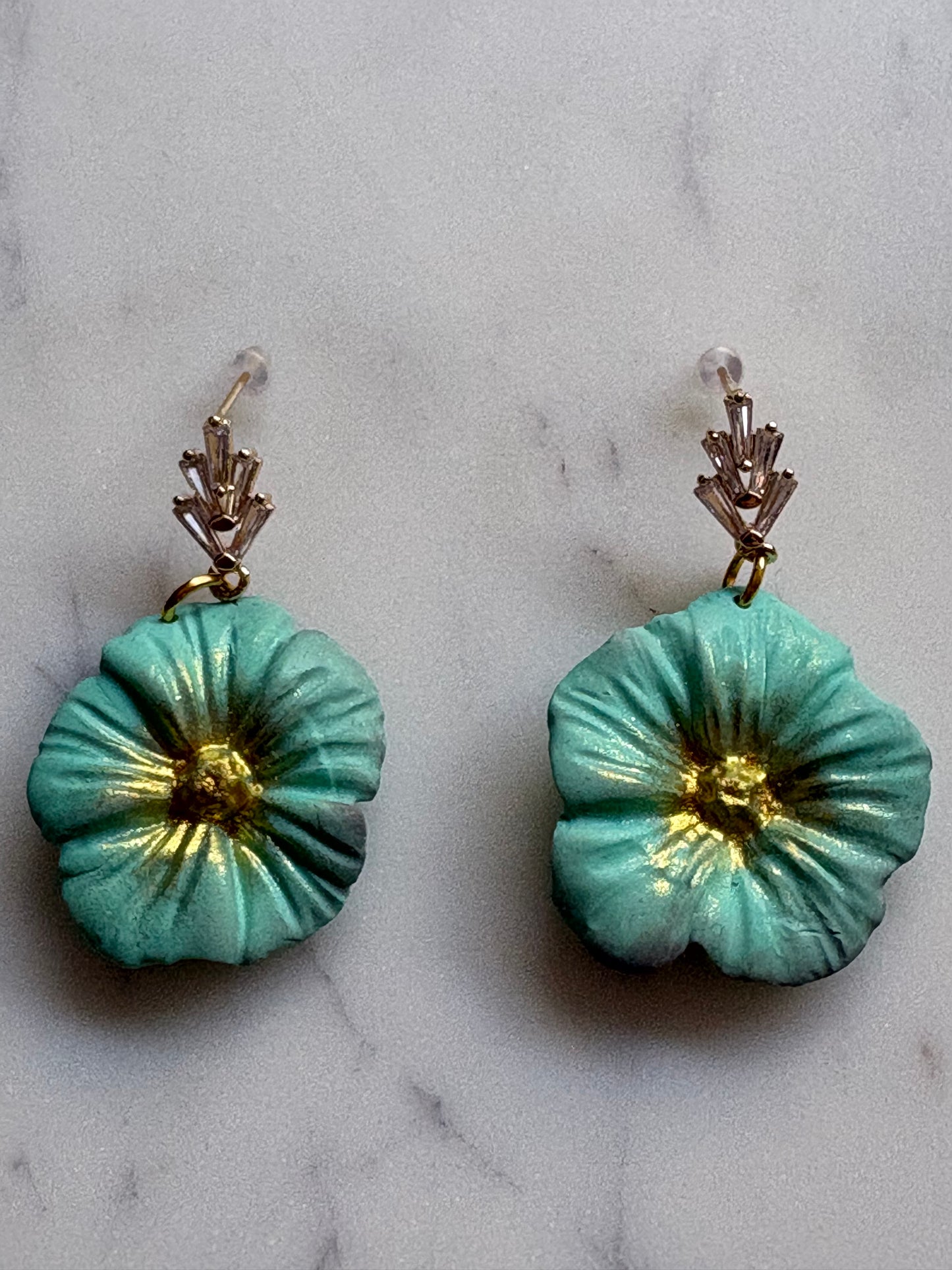 Mother’s Day – Little Bloom – Soft Meadow Cluster - Crystal Stud Earrings