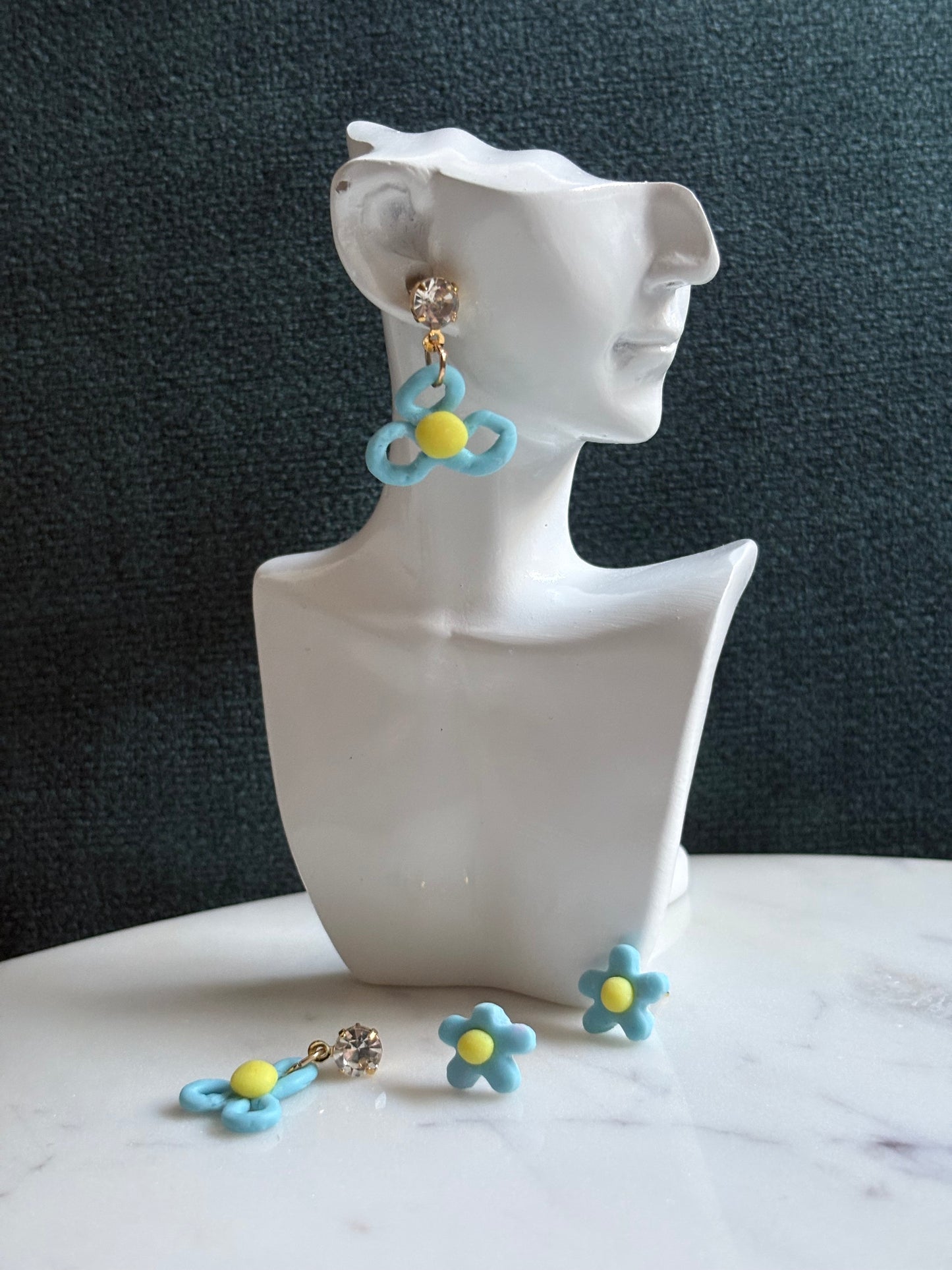 Mummy & Me – Blue Skies Bloom - Dangle Earrings