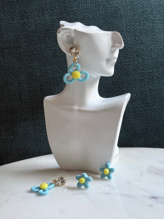 Mummy & Me – Blue Skies Bloom - Dangle Earrings