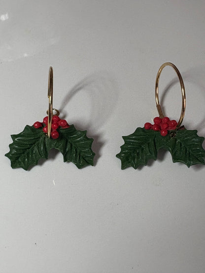 Christmas Holly Hoops