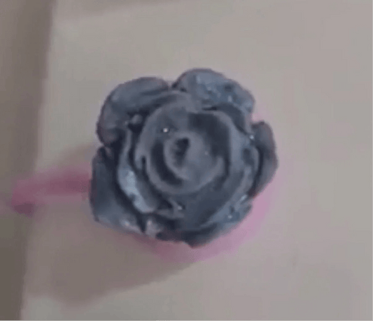 Thick Straw Cover Caps - Light Blue Sparkle Rose