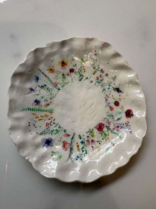 Wild Flower Transfer Trinket Tray