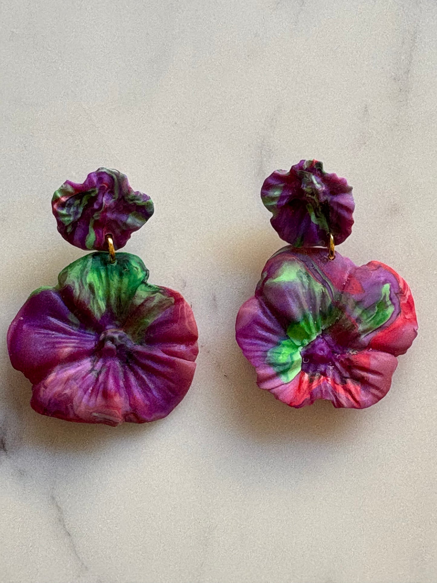 Mummy & Me – Wildfire Dream - Dangle Stud Earrings