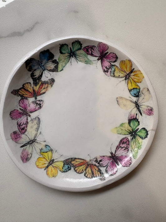 Butterfly Transfer Trinket Tray