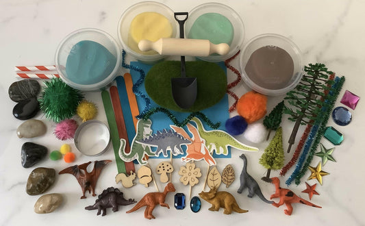 Dinosaurs Sensory Playdoh Kit - Krafty Kat