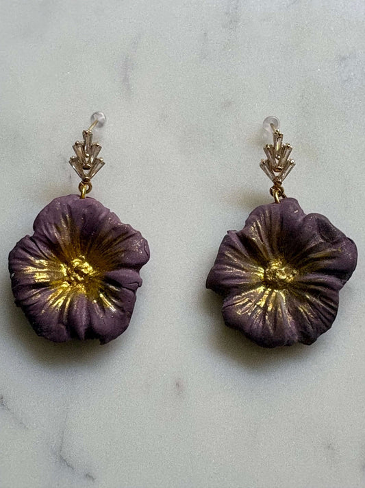 Mother’s Day – Little Bloom – Wild Flower Cluster - Crystal Stud Earrings