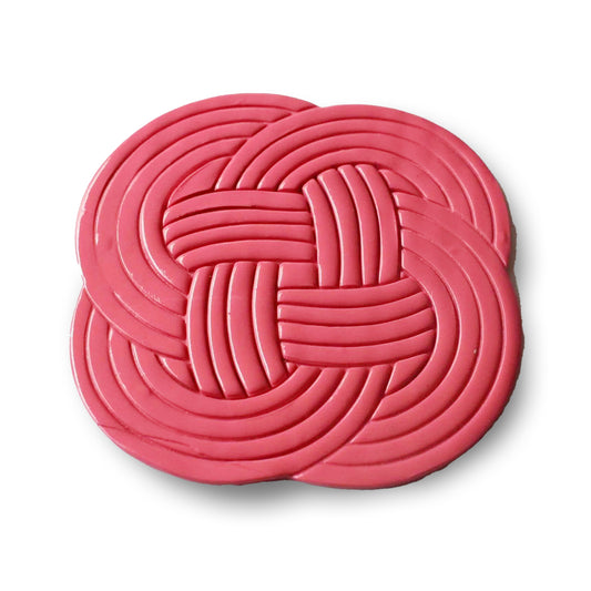 Fushia Pink Woven Coasters