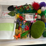Insects Sensory Kinetic Sand Play Kit with themed items in own portable container. 