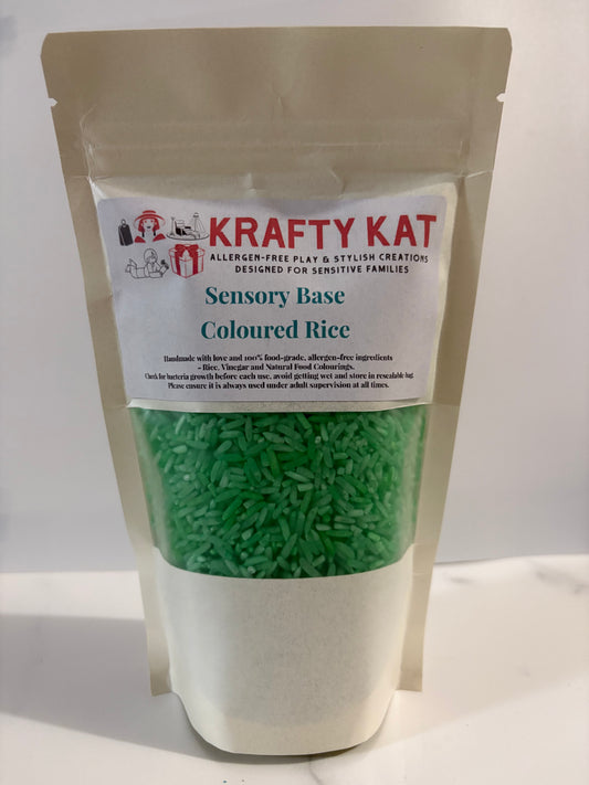 Green Coloured Rice Bags