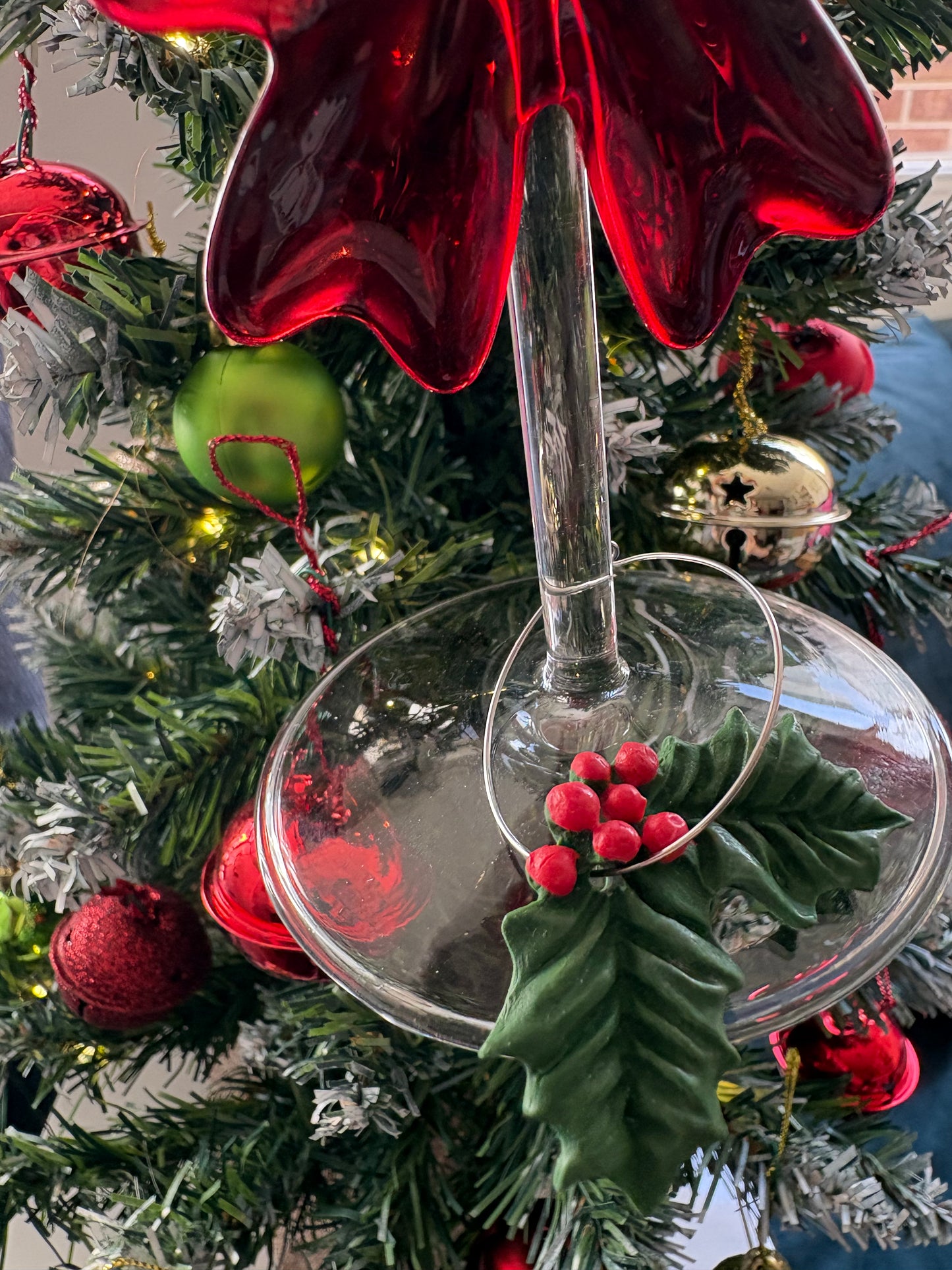 Classic Christmas Glass Charms