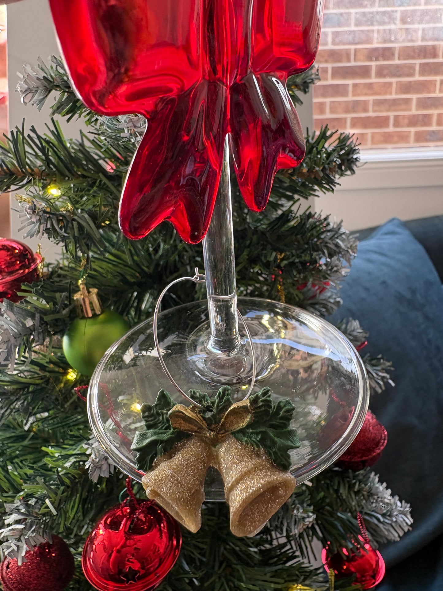 Classic Christmas Glass Charms