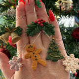 Classic Christmas Glass Charms