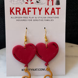 Balloon Heart Hook Earrings