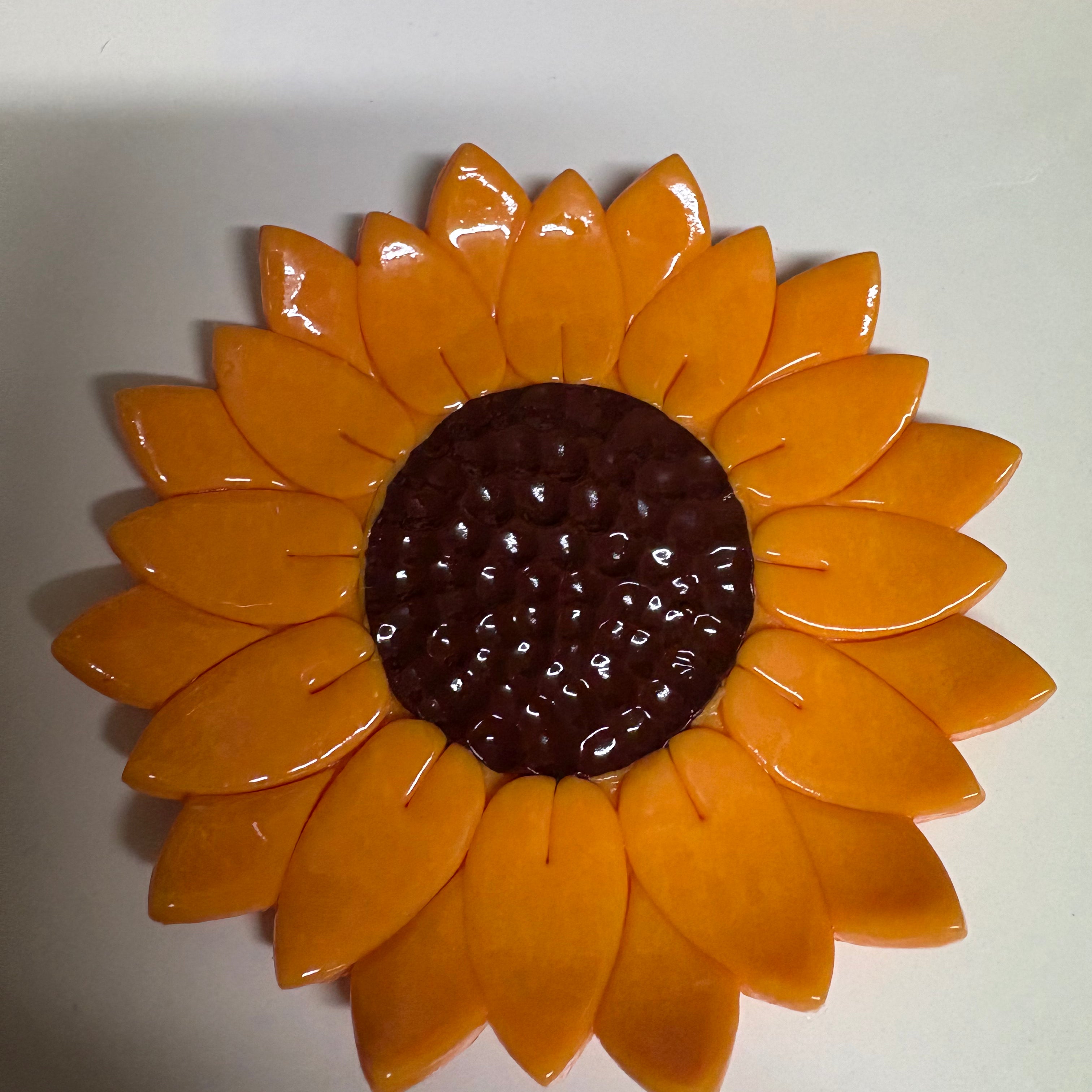 Sunflower Flat Trinket Tray