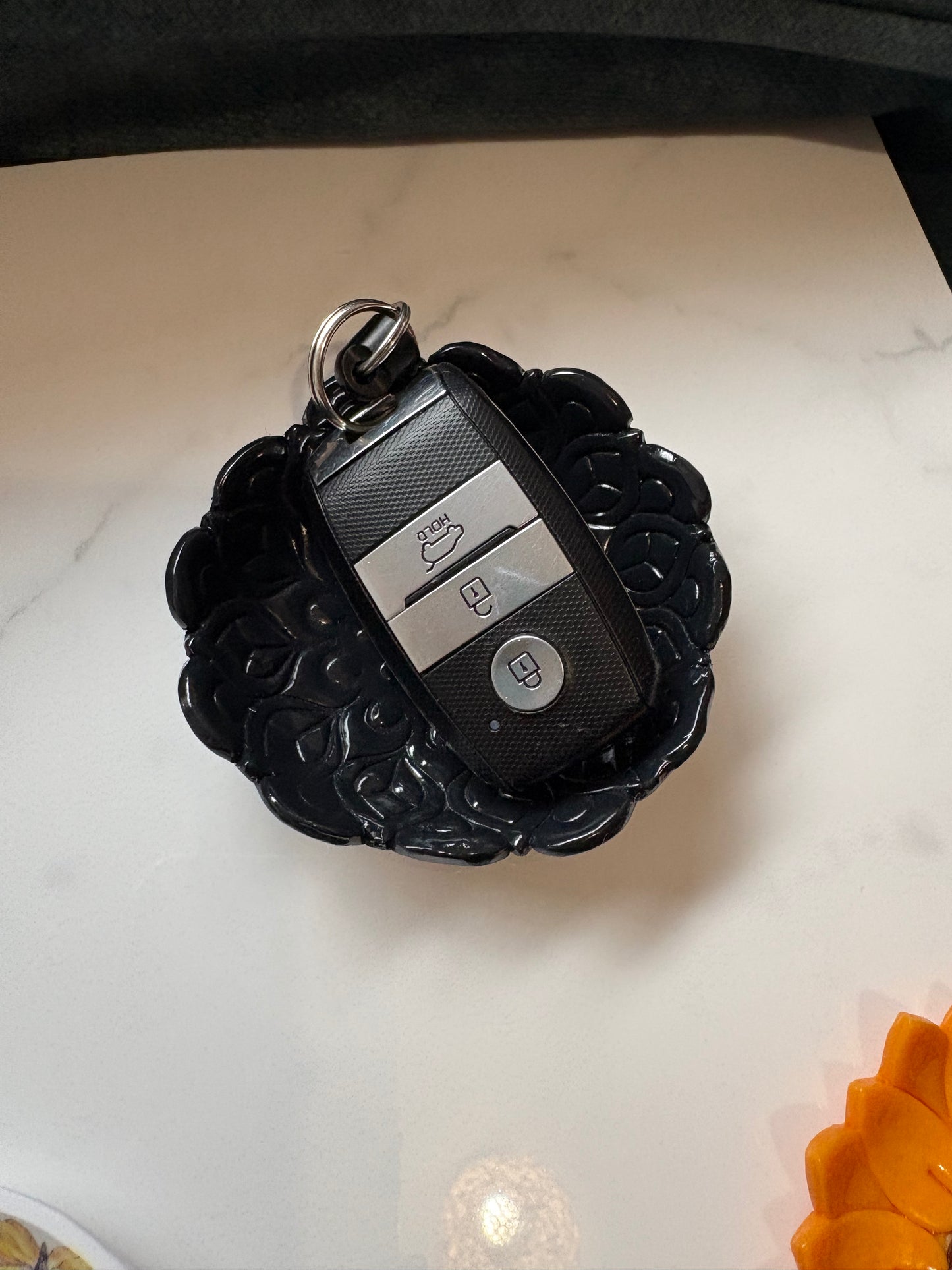 Black Mandala Trinket Tray
